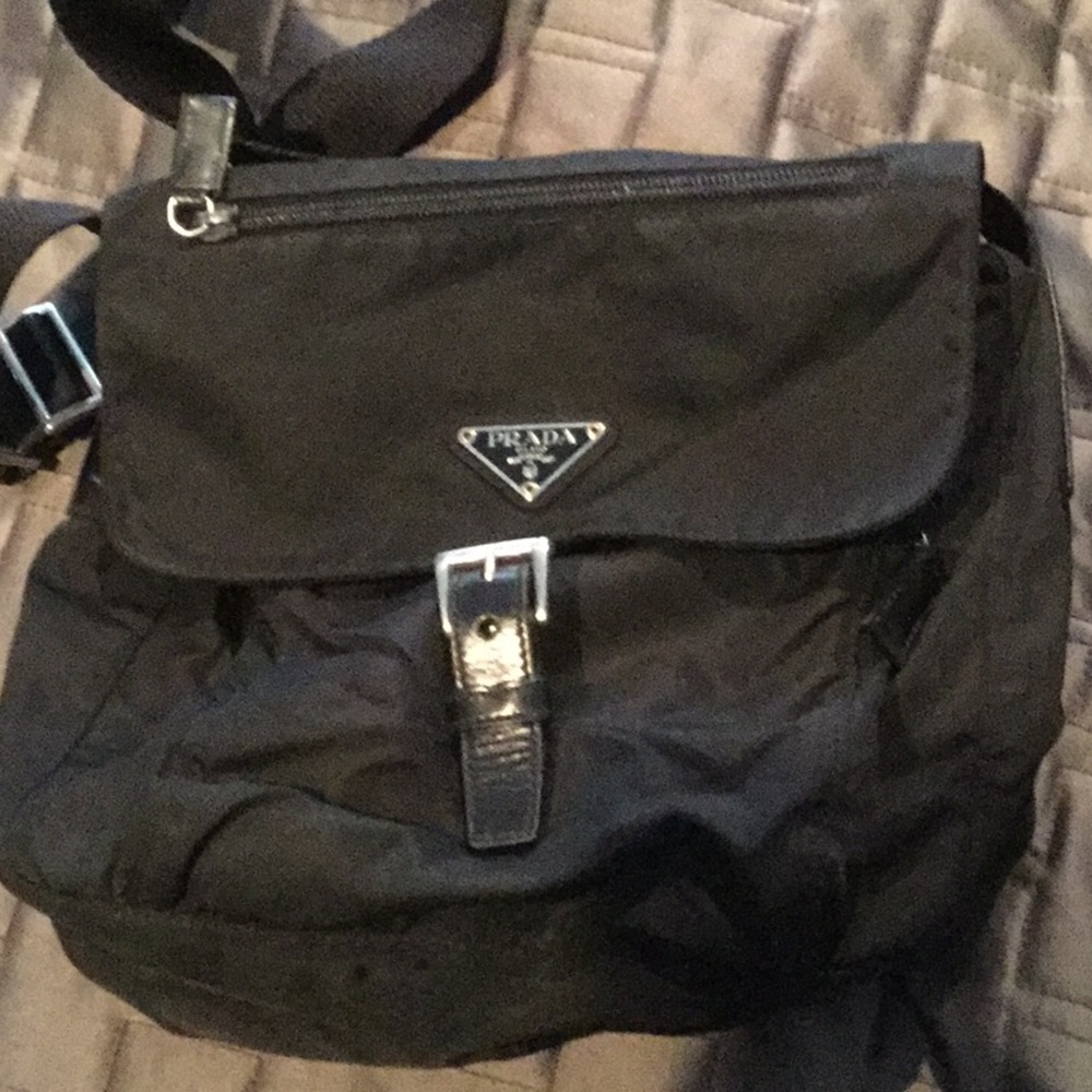 Prada small nylon crossbody bag